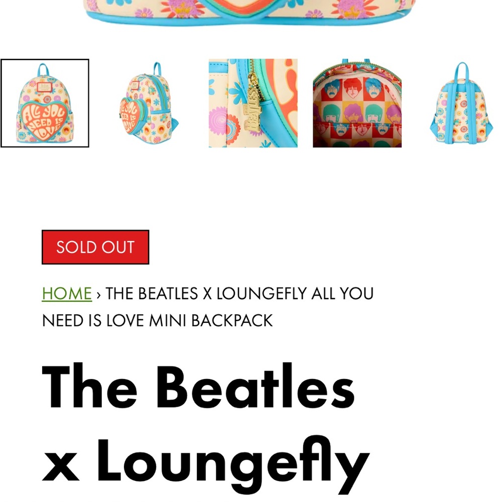 Brand new! Loungefly- The Beatles